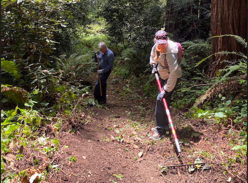 Community trail work at Nisene Marks